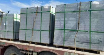 南昌 芝麻白花岗岩地铺石装车日常