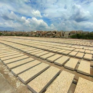 南昌 黄金麻荔枝面花岗岩石材地铺石防护中