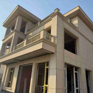 南昌 黄金麻花岗岩石材荔枝面外墙干挂效果展示