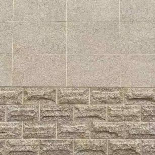 南昌 黄金麻自然面蘑菇石配荔枝面干挂