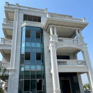 南昌 白麻花岗岩别墅外墙干挂效果展示