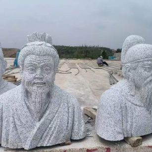 南昌 白麻花岗岩石材人物立体雕刻