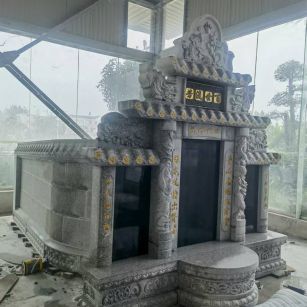 南昌 芝麻白墓碑效果展示图