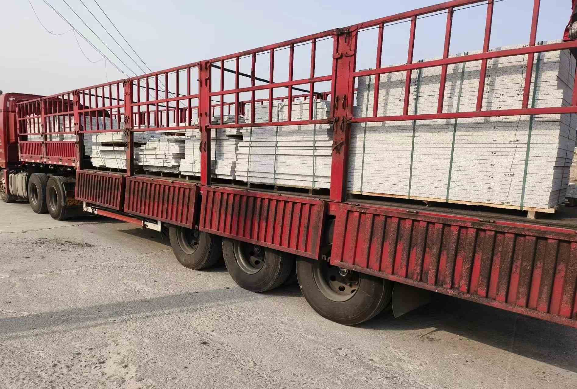 南昌 白麻荔枝面外墙干挂，工厂装车日常