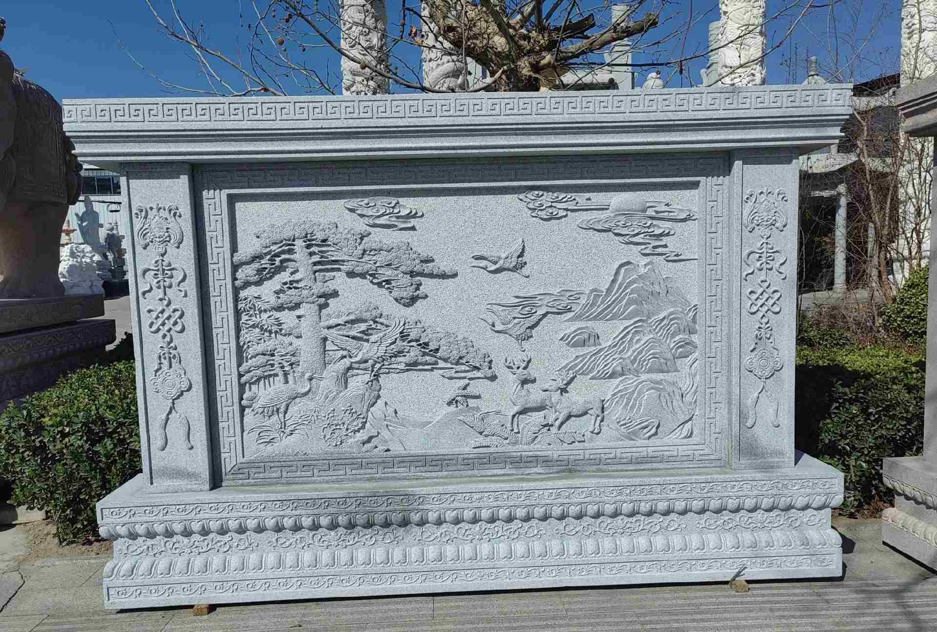 南昌 芝麻白大型照壁，屏风，影壁