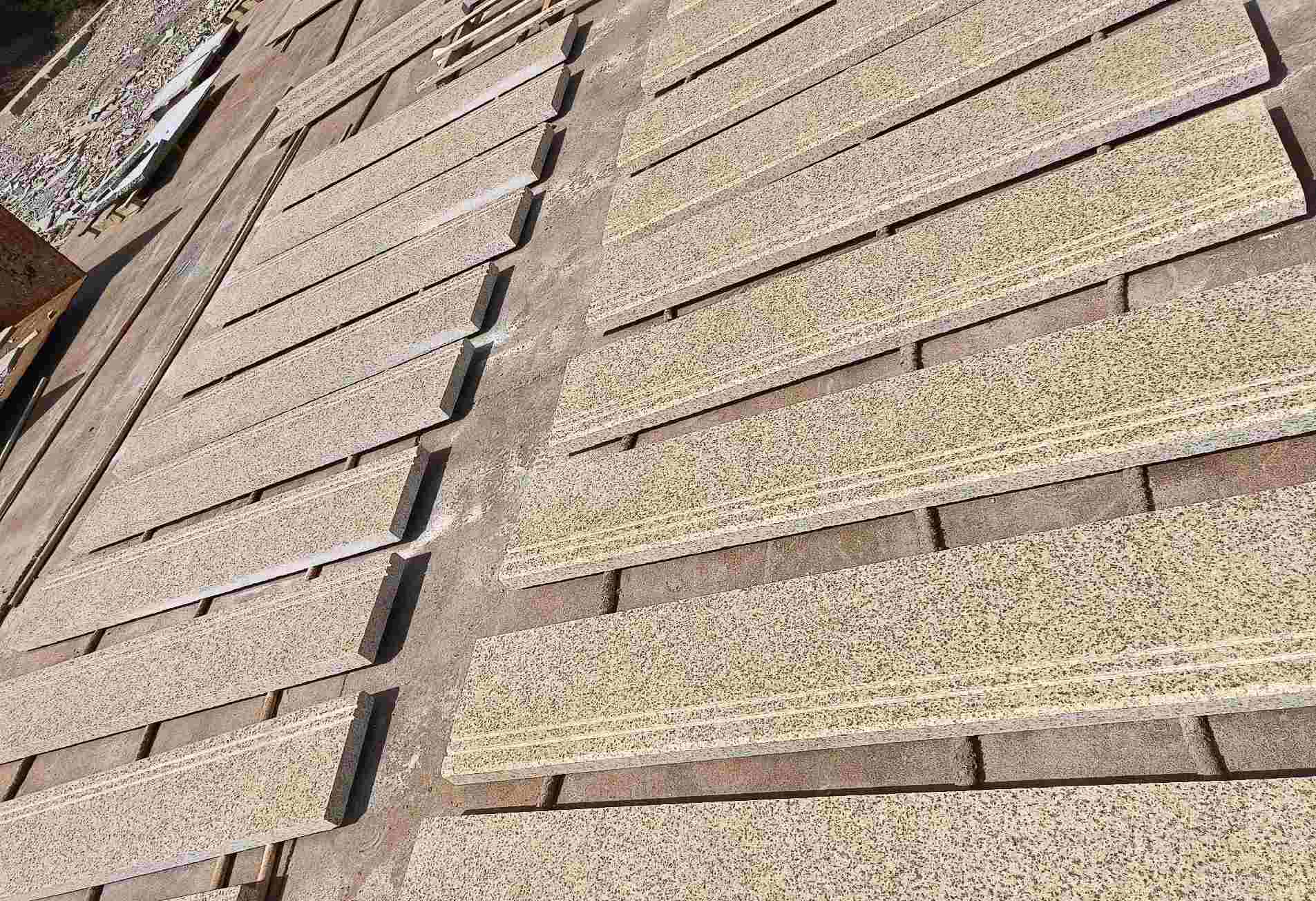 南昌 黄金麻花岗岩光面楼梯踏步