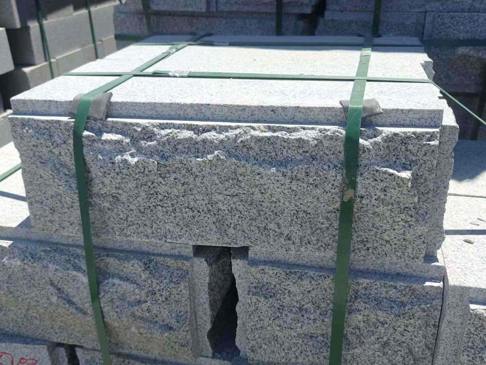 南昌 芝麻白花岗岩自然面成品