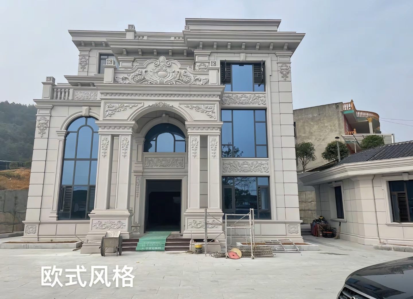 南昌 白麻花岗岩别墅外墙干挂