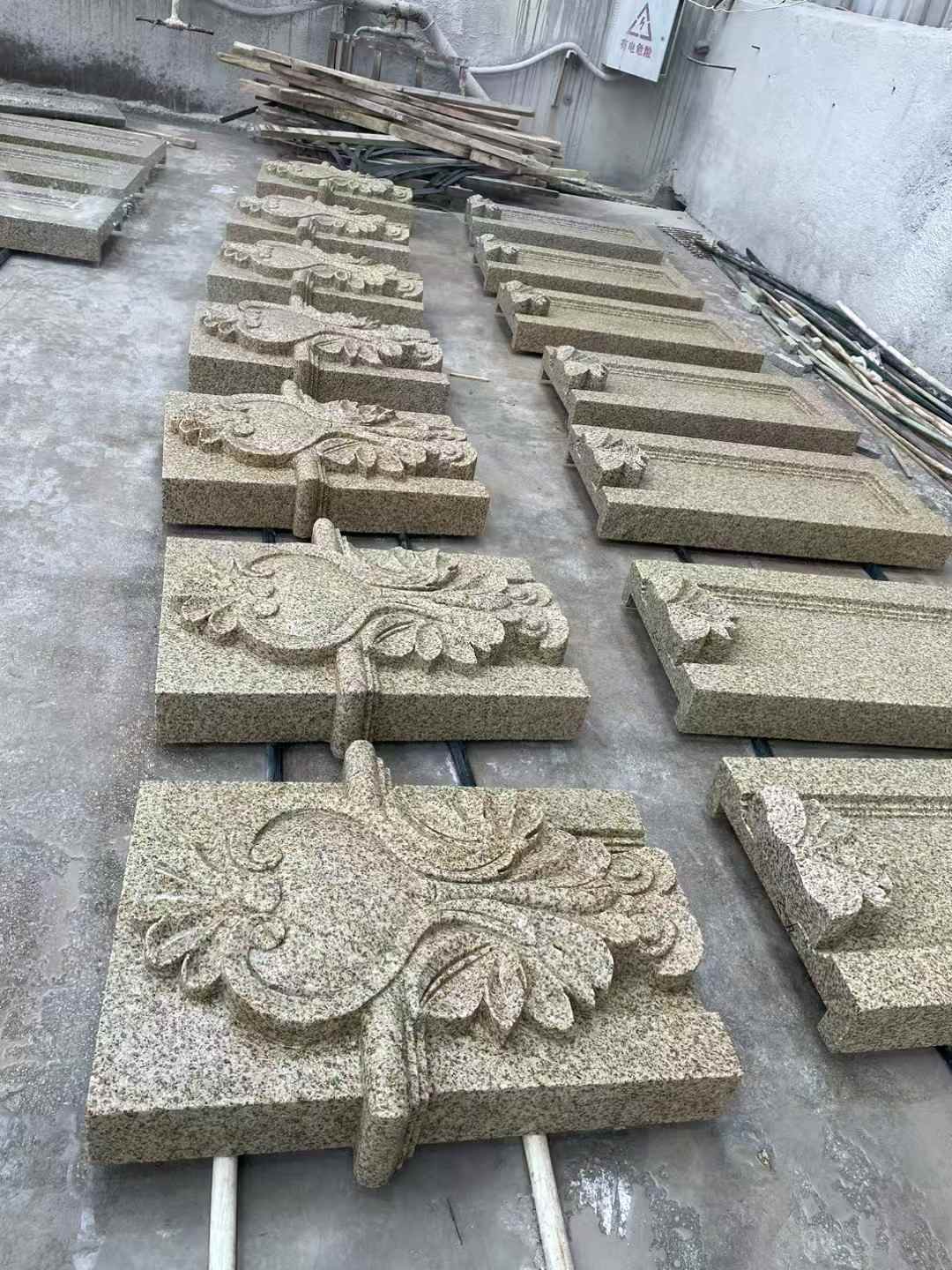 南昌 黄金麻花岗岩别墅外墙雕刻板