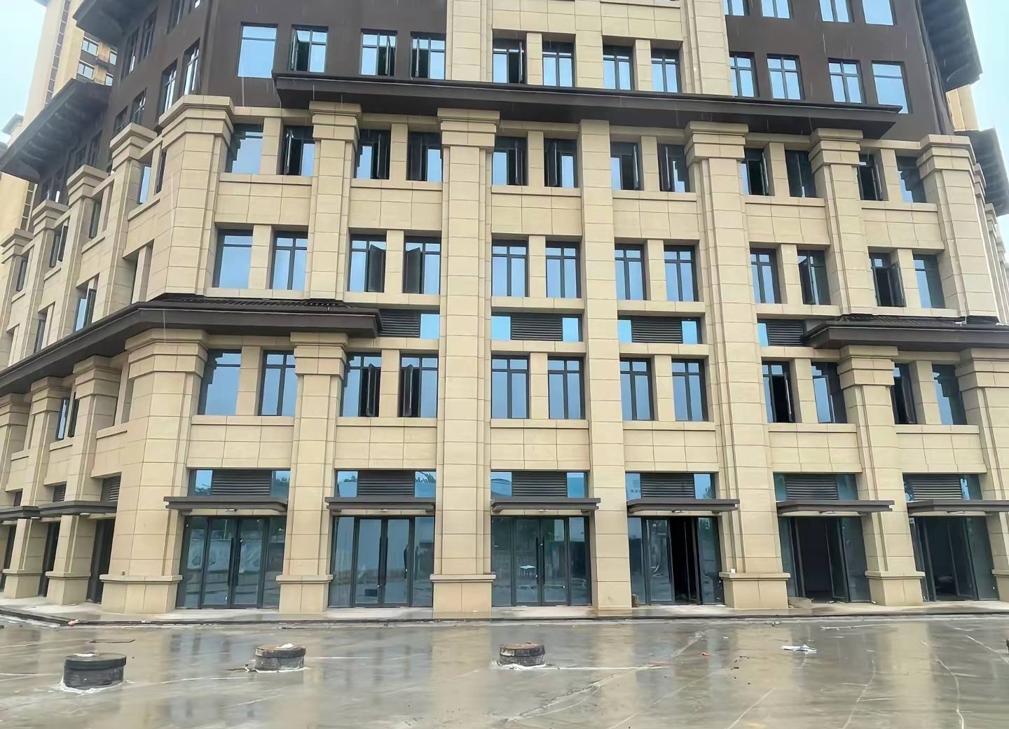 南昌 黄金麻花岗岩荔枝面小区外墙干挂