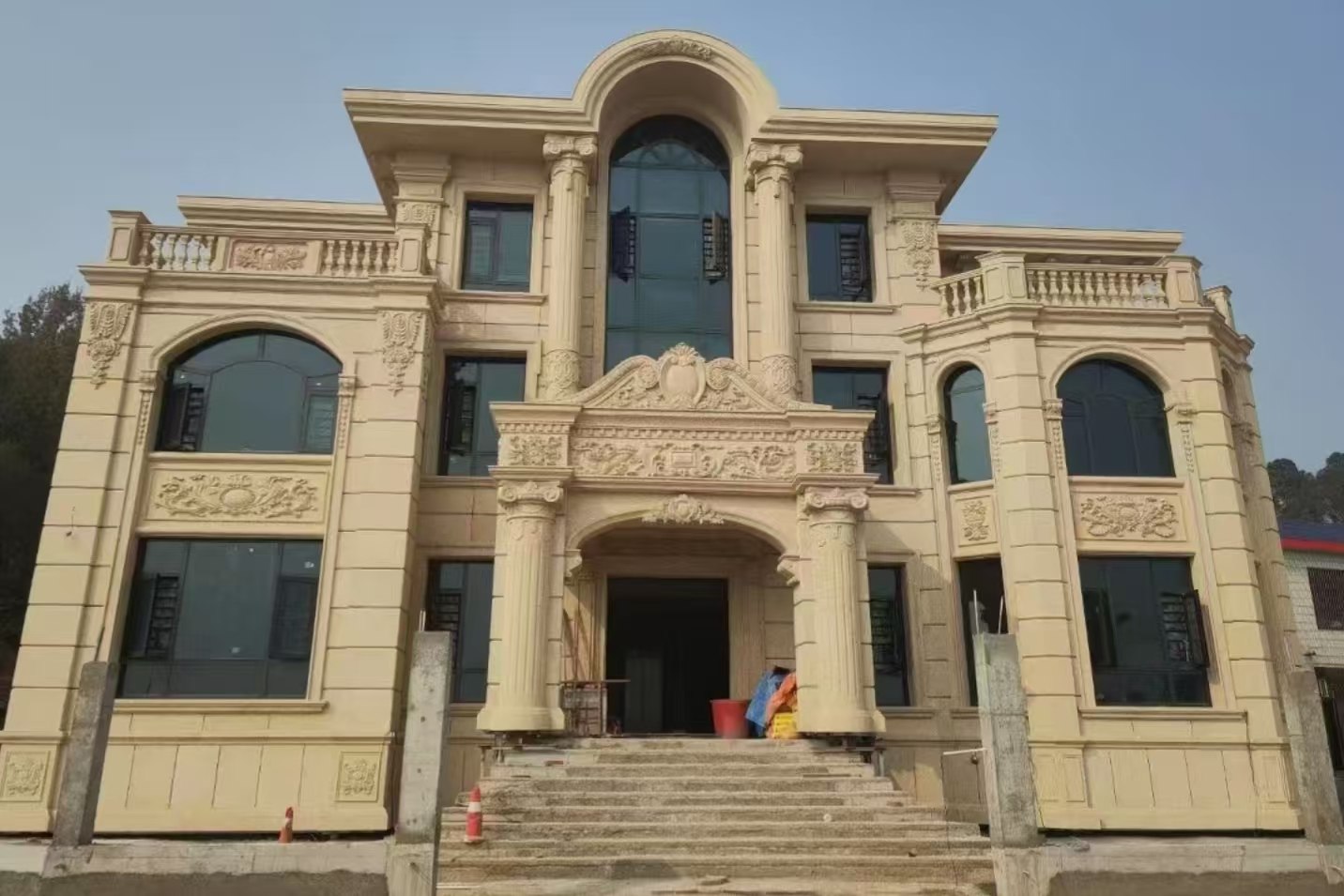 南昌 黄金麻花岗岩别墅外墙干挂