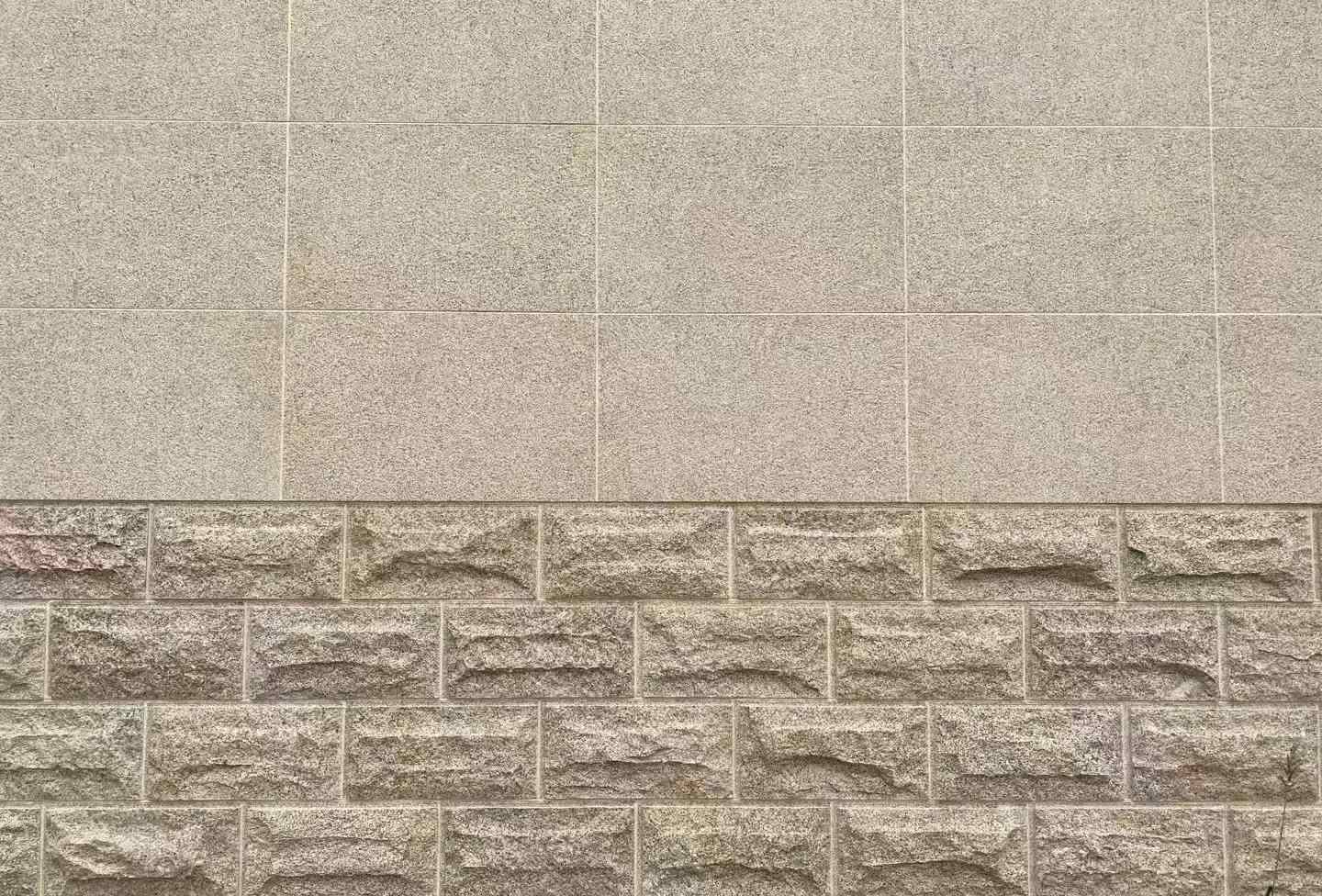 南昌 黄金麻自然面蘑菇石配荔枝面干挂