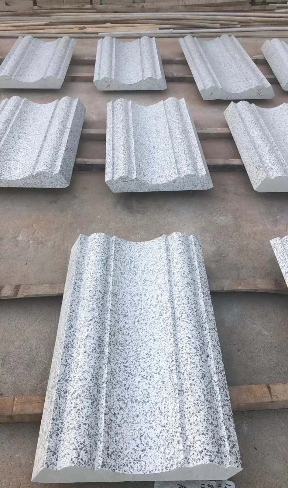 南昌 白麻花岗岩光面别墅线条