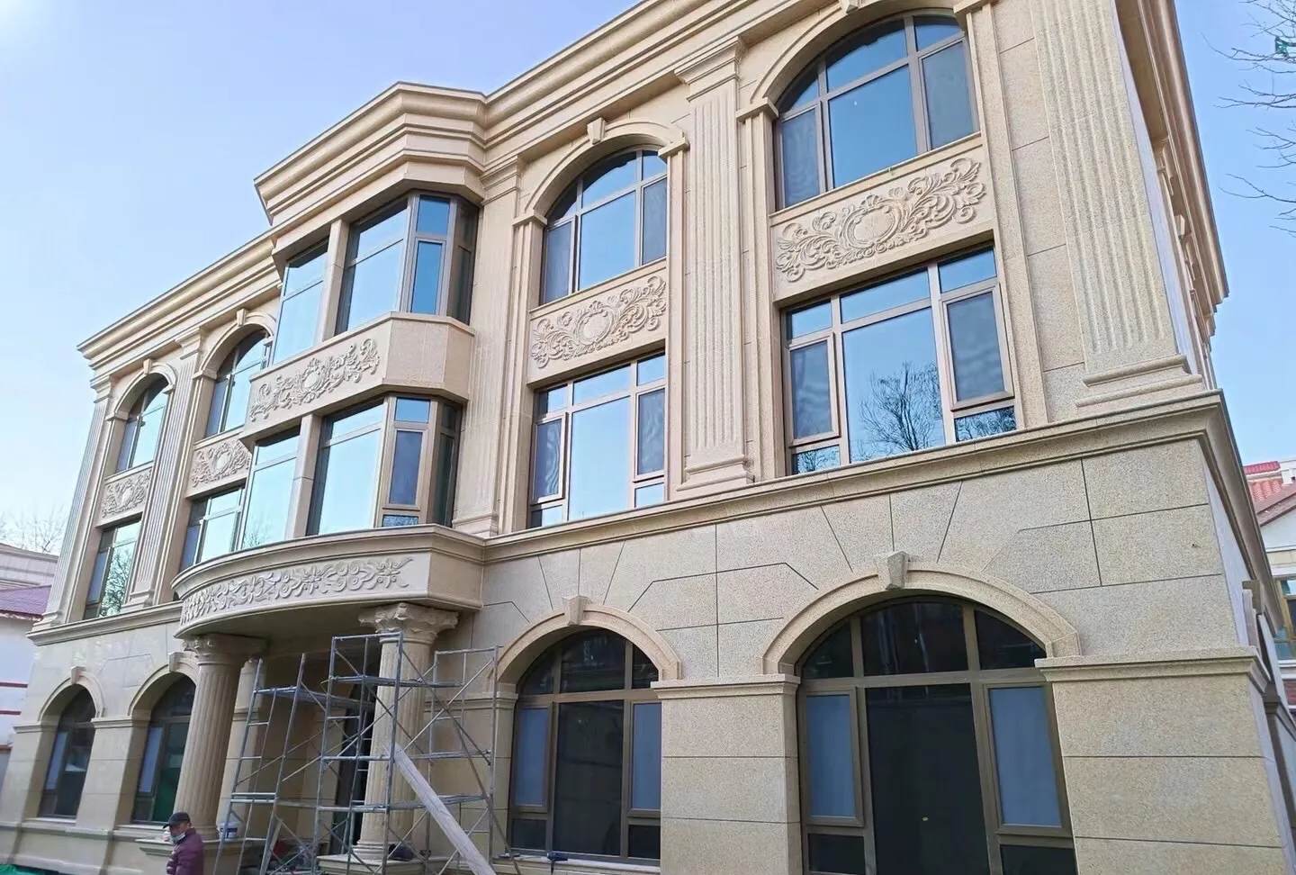 南昌 黄金麻花岗岩别墅外墙干挂