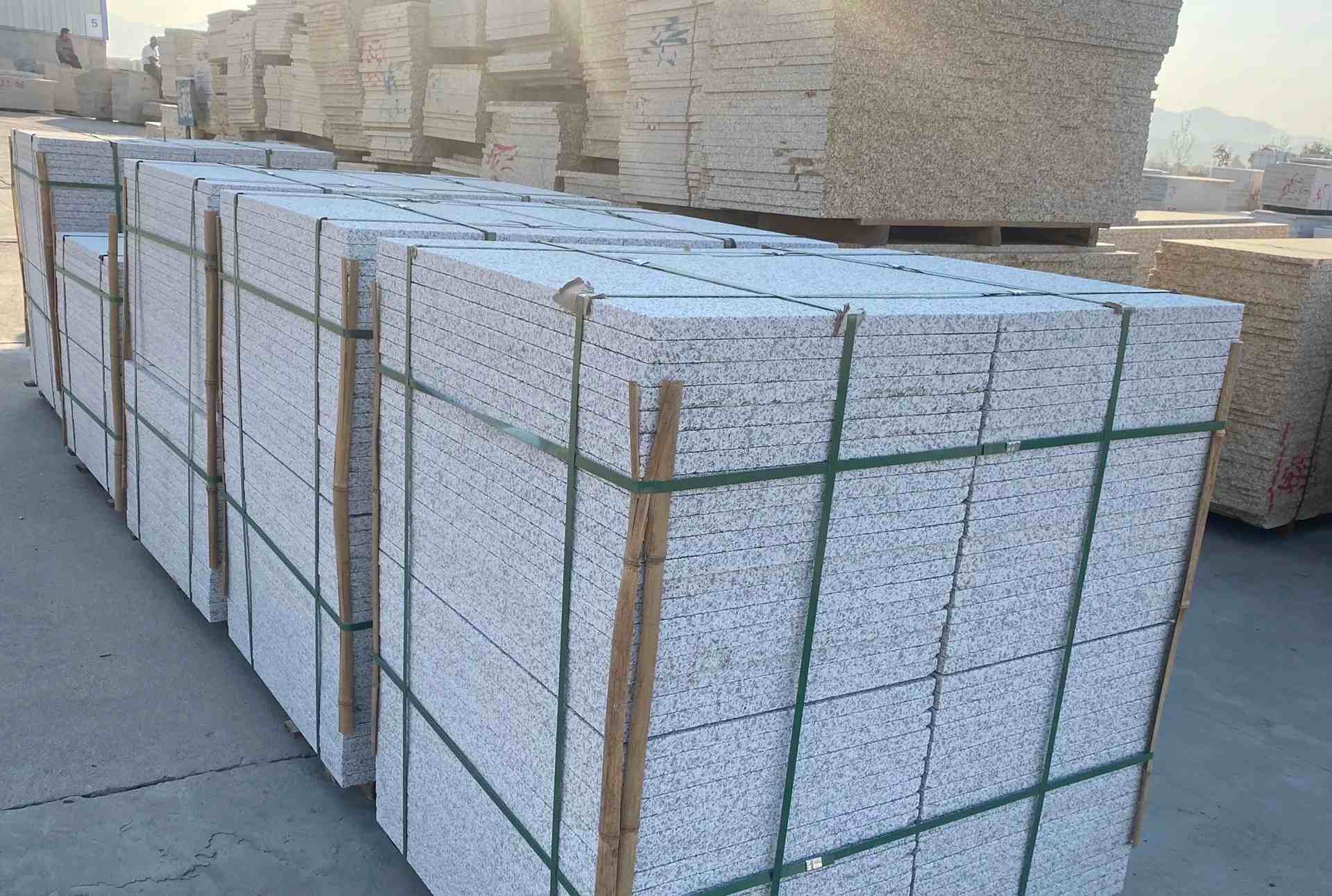 南昌 白麻花岗岩荔枝面地铺石