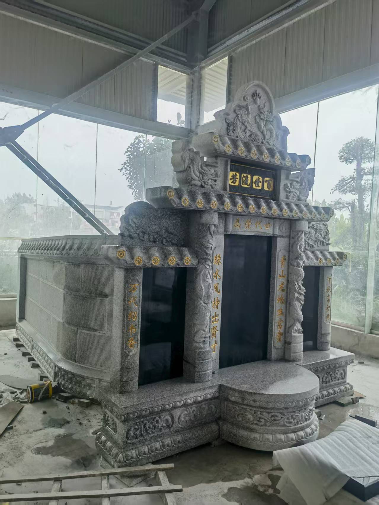 南昌 芝麻白墓碑效果展示图