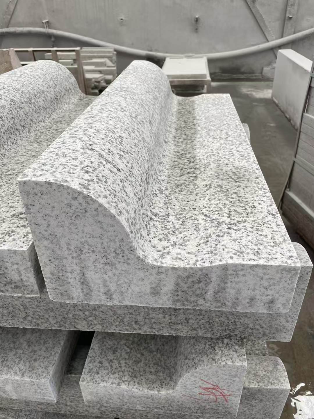 南昌 白麻花岗岩S型路沿石，路侧石，马路牙子等